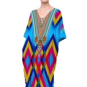 Abstract print kafan- Kaftan Dresses for Sale - 70%-80% OFF